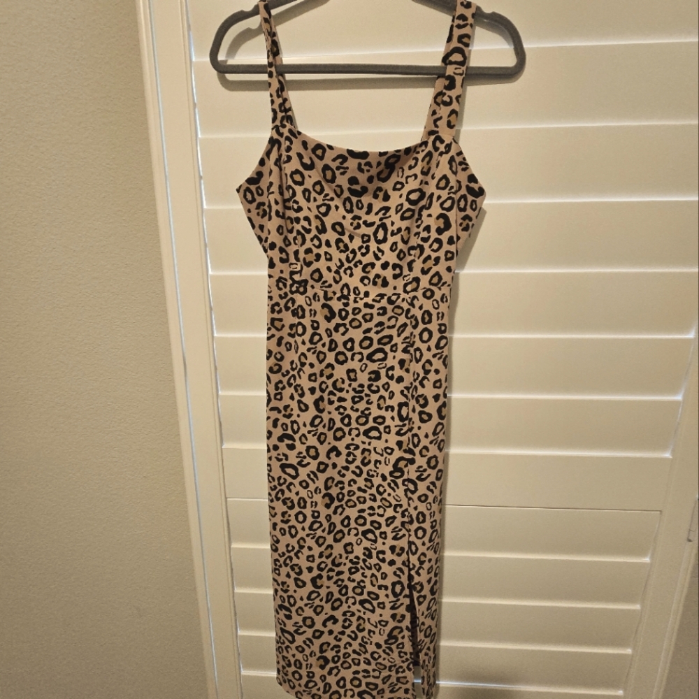 Sanctuary Leopard print A-line strappy dress